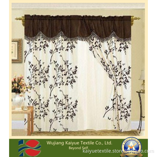 SGS French Curtain, Made of Jacquard Fabric, Customized Designs and Sizes Are Accepted (WJ-KY-187)